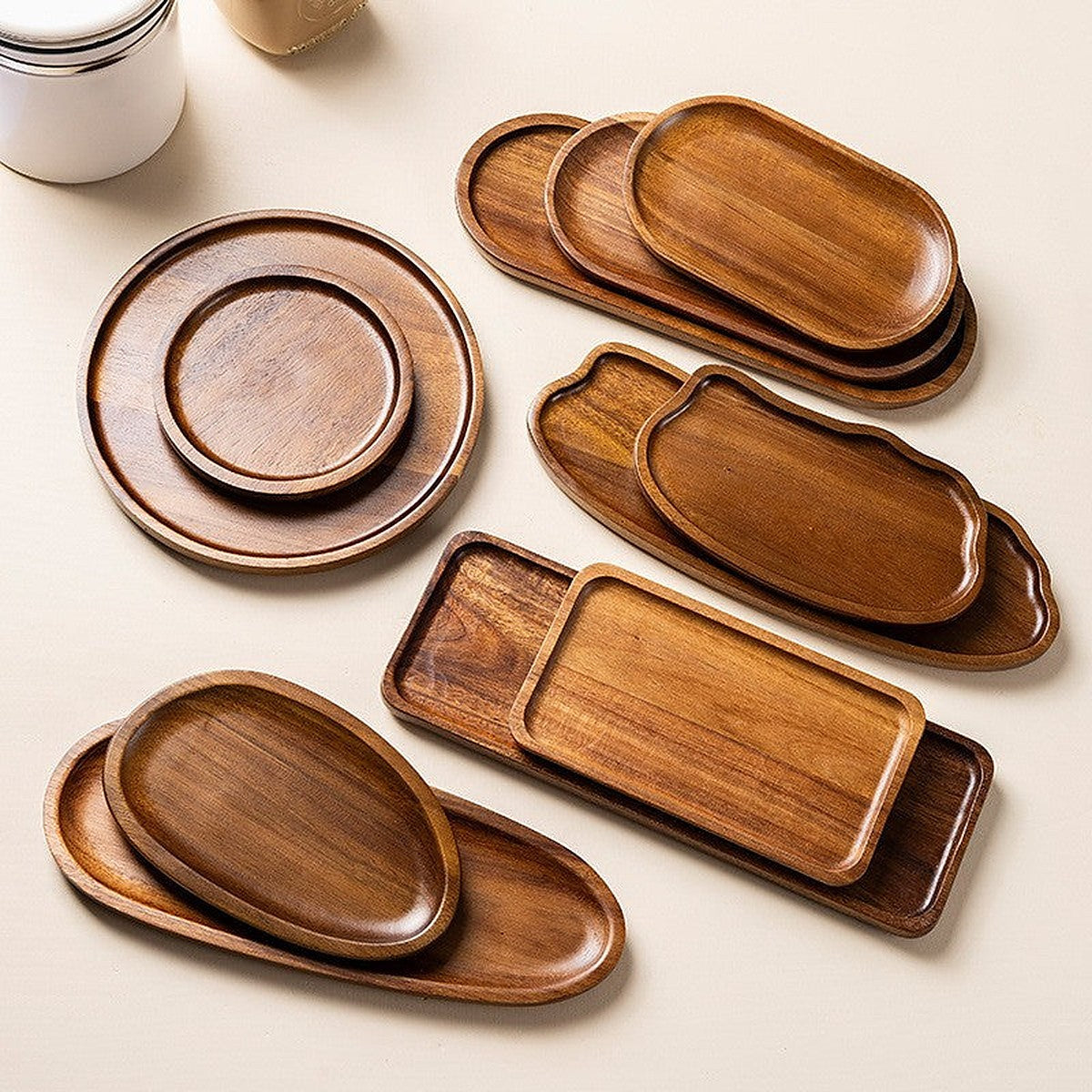 Acacia wood catchall tray by Glow Ritual