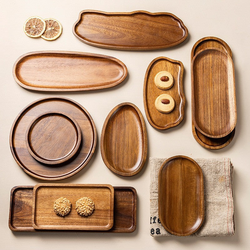 Acacia wood catchall tray by Glow Ritual