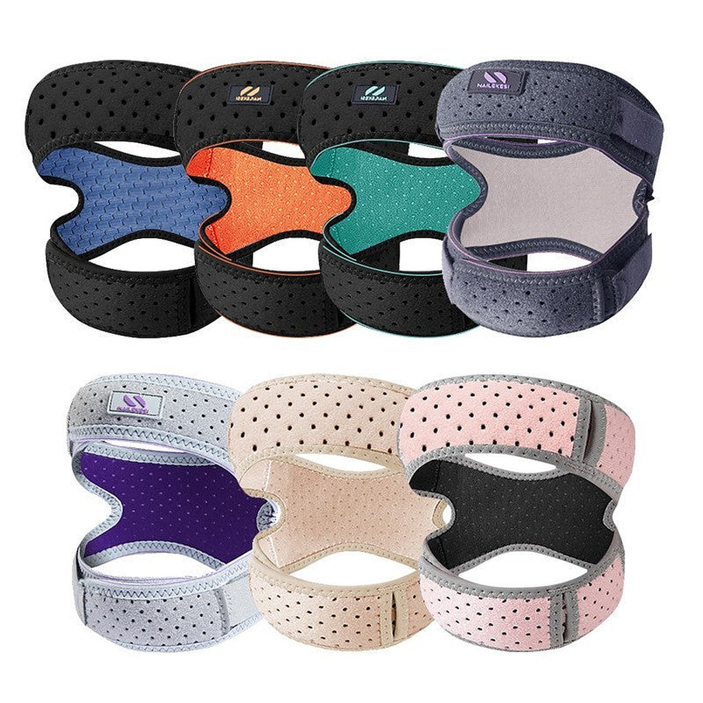 Knee compression sleeve with patella pad by Glow Ritual