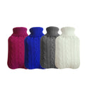 Knit Hot Water Bottle – 2L Rubber Bottle with Cable-Knit Cover