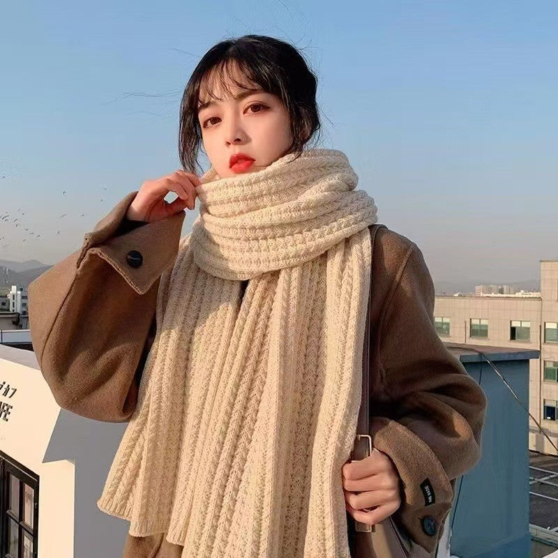 Chunky knit scarf by Glow Ritual
