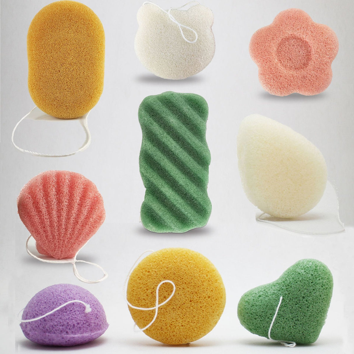 Konjac facial cleansing sponge 3 pack by Glow Ritual