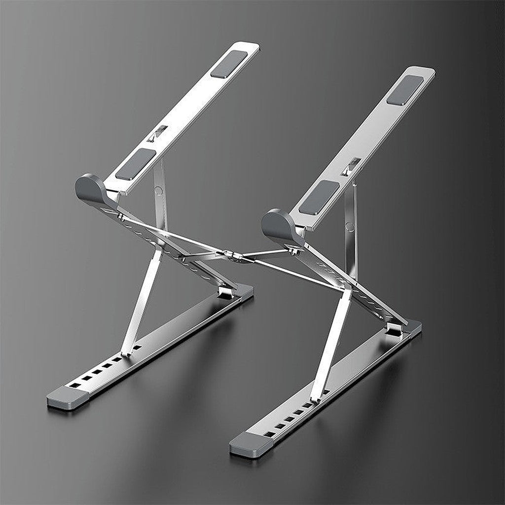 Foldable aluminum laptop stand by Glow Ritual