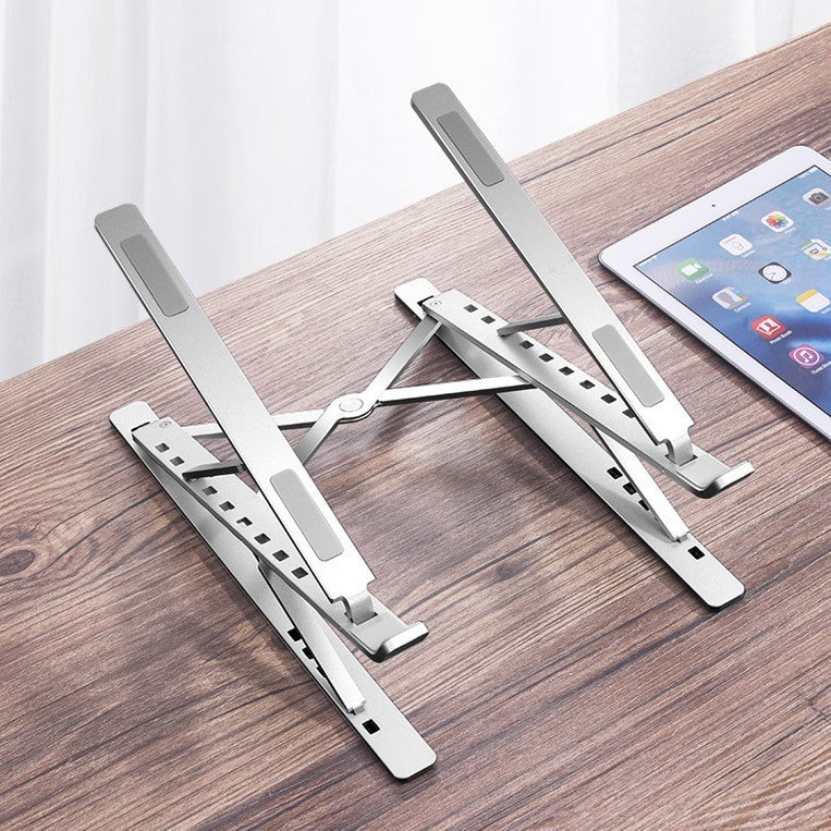 Foldable aluminum laptop stand by Glow Ritual