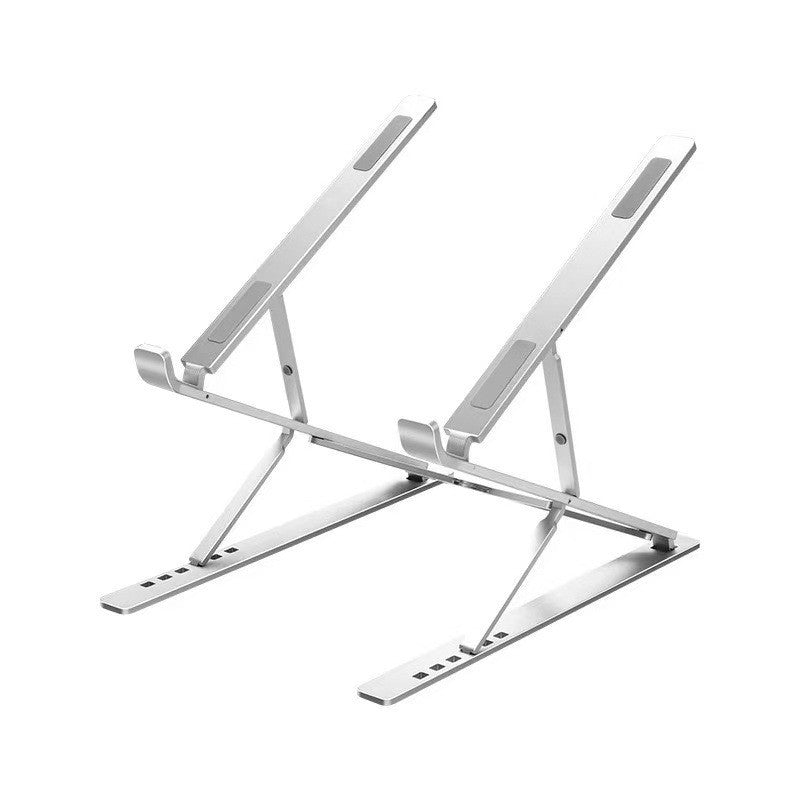 Foldable aluminum laptop stand by Glow Ritual
