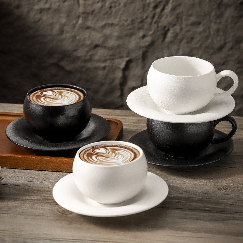 Frosted ceramic latte mug by Glow Ritual