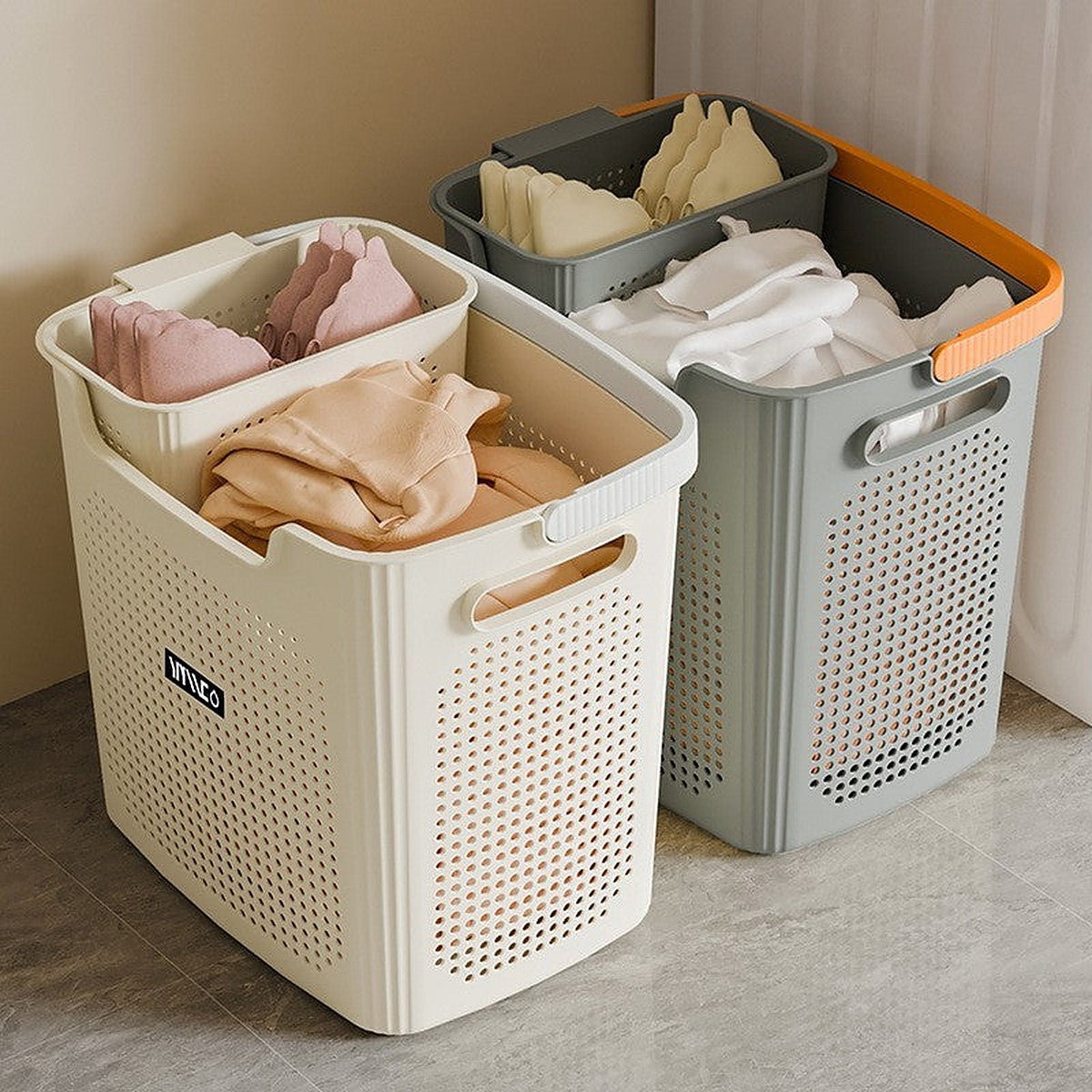 Ventilated laundry basket by Glow Ritual