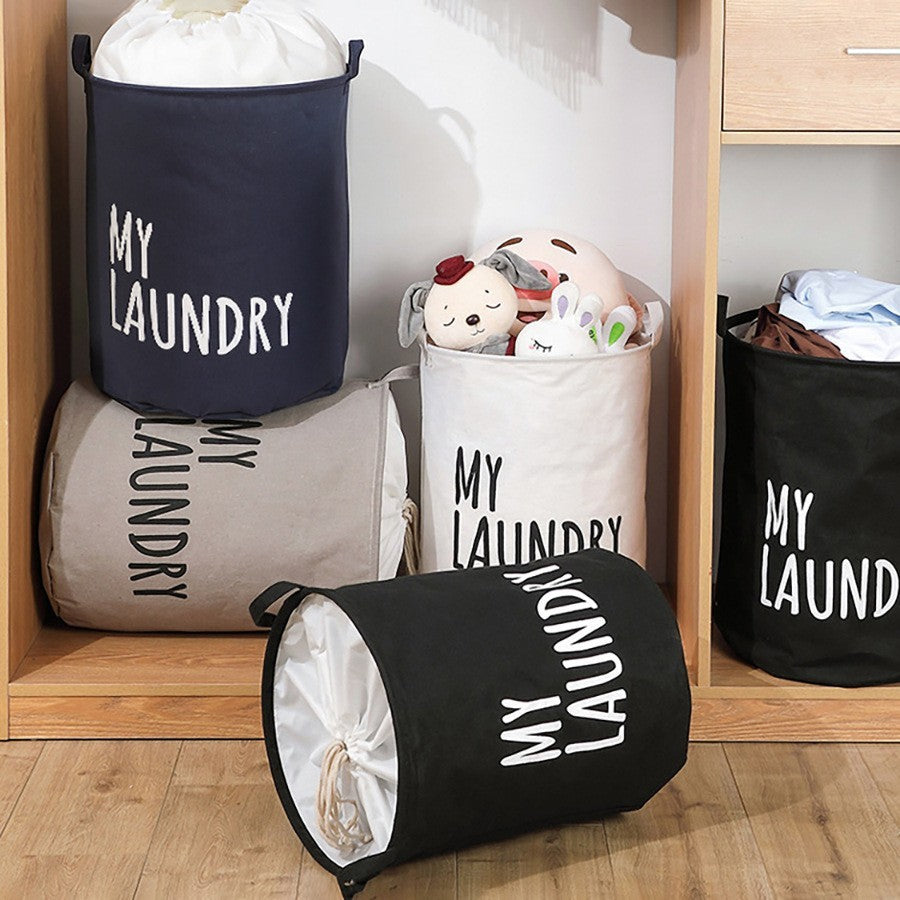 Foldable laundry hamper by Glow Ritual