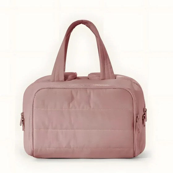 Lay-flat quilted makeup bag by Glow Ritual