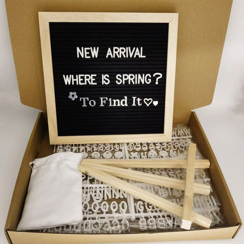 Felt letter board by Glow Ritual