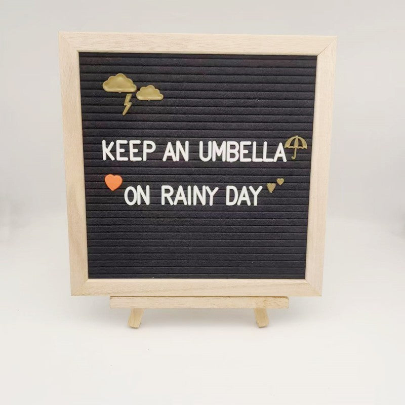 Felt letter board by Glow Ritual