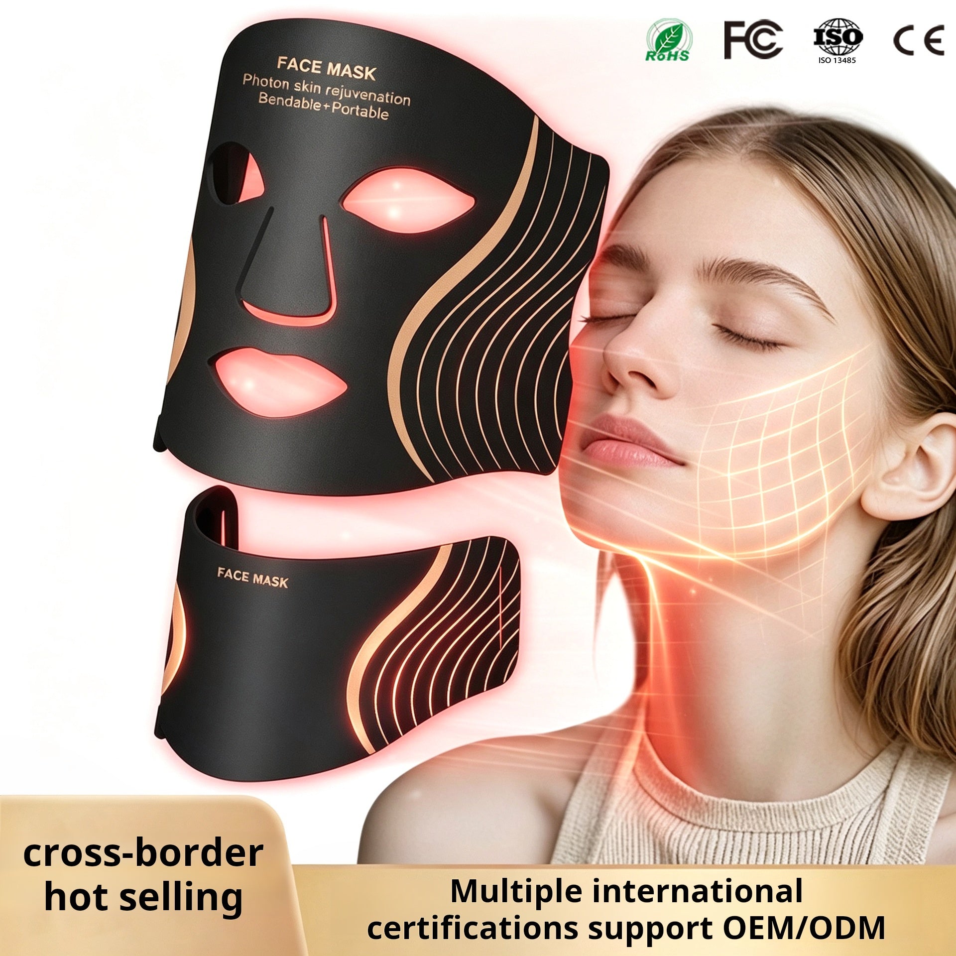 LED Glow Mask — Red & Blue Light Skincare