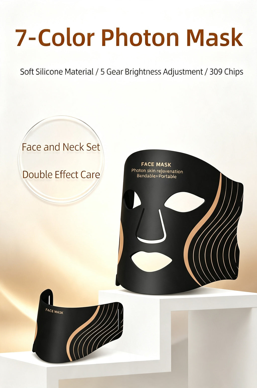 LED Glow Mask — Red & Blue Light Skincare