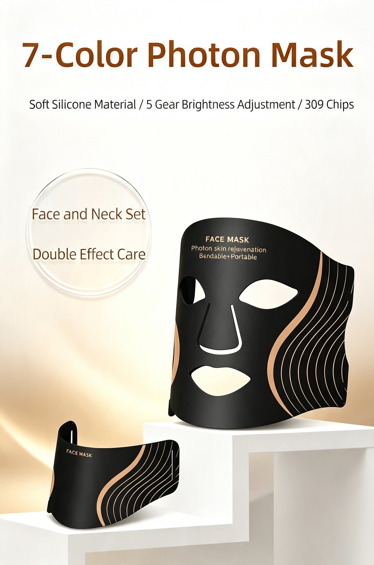 LED Glow Mask — Red & Blue Light Skincare