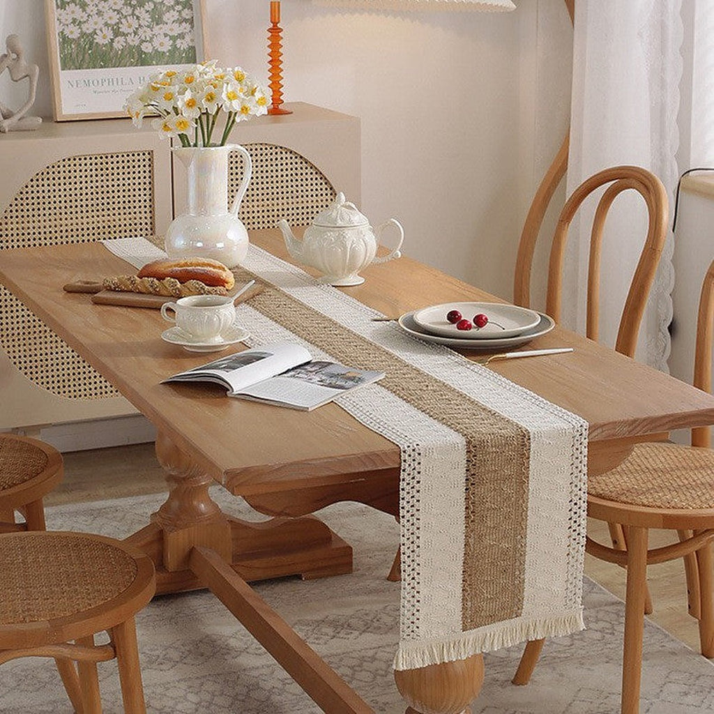 Linen table runner by Glow Ritual