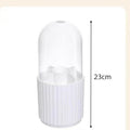 Rotating makeup brush holder with lid by Glow Ritual