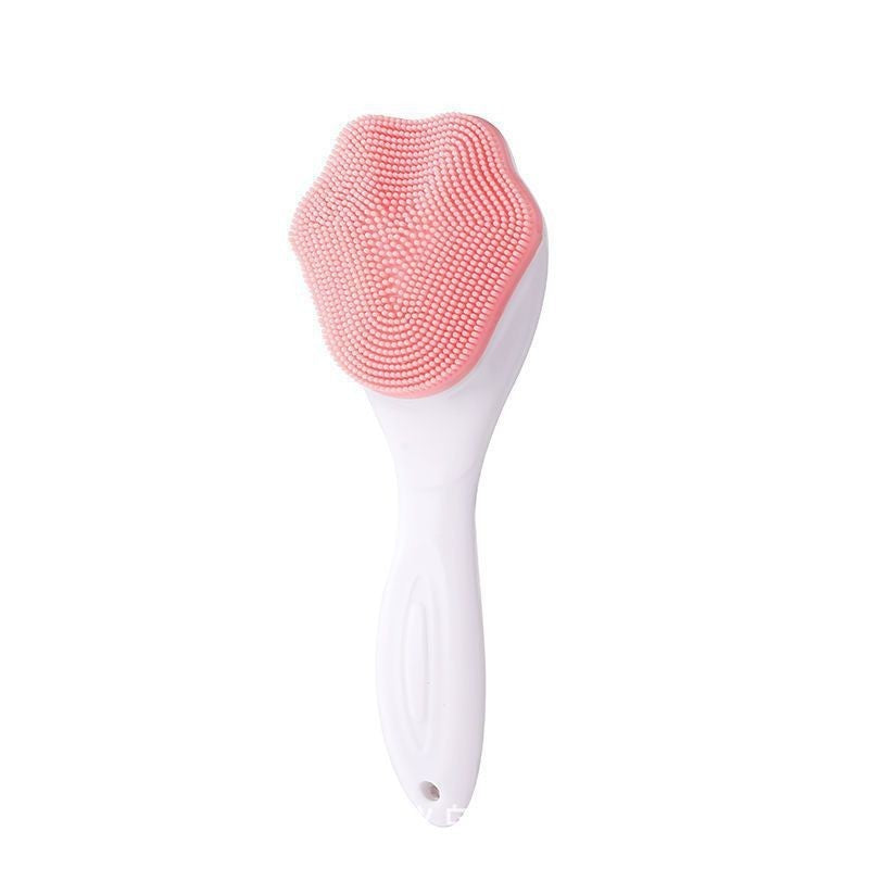 Soft silicone facial cleansing brush by Glow Ritual