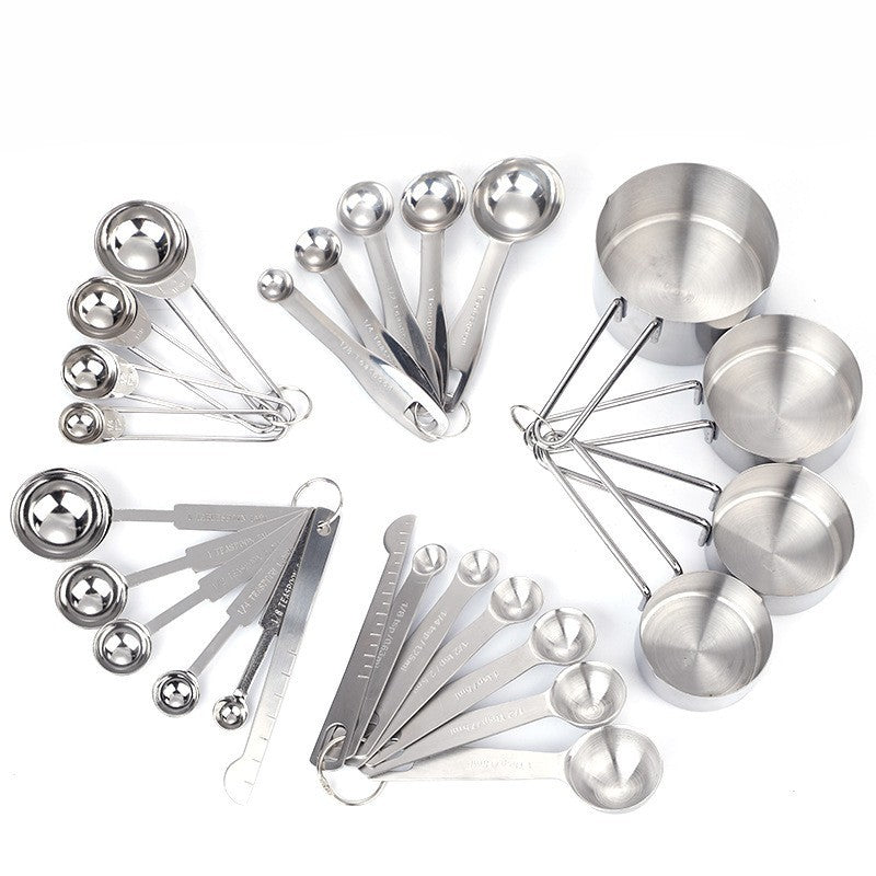Stainless steel measuring cups and spoons set by Glow Ritual