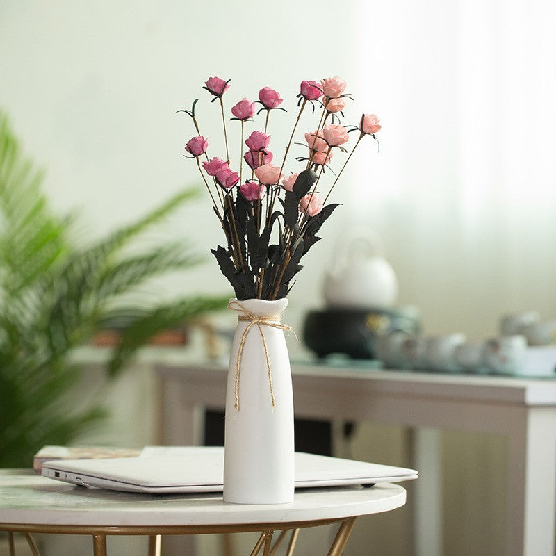 Mini white ceramic vase by Glow Ritual