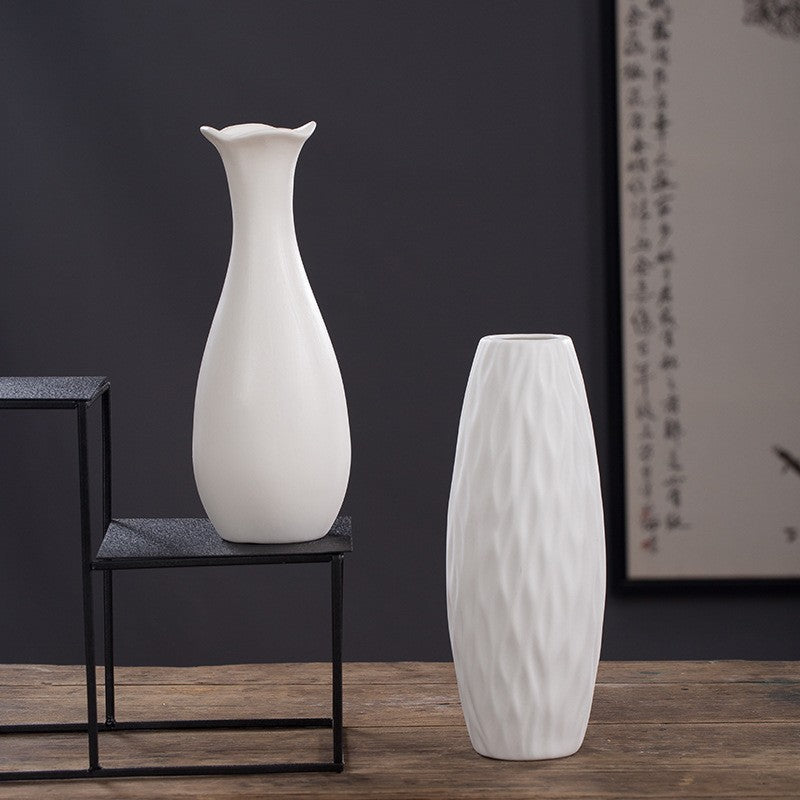 Mini white ceramic vase by Glow Ritual