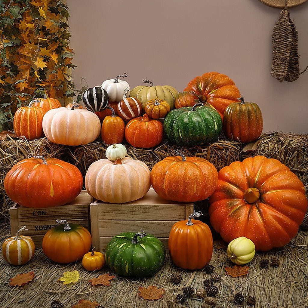 Mini artificial pumpkins by Glow Ritual