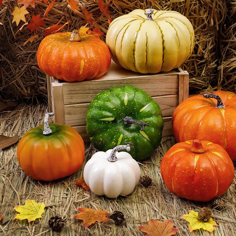 Mini artificial pumpkins by Glow Ritual