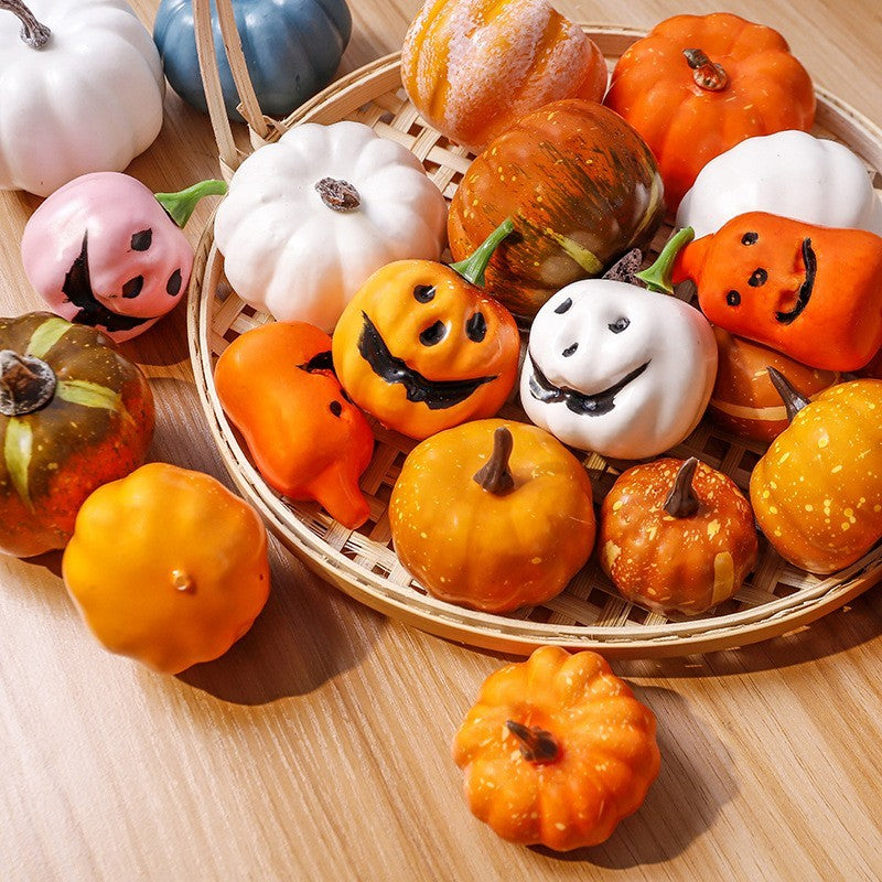 Mini artificial pumpkins by Glow Ritual