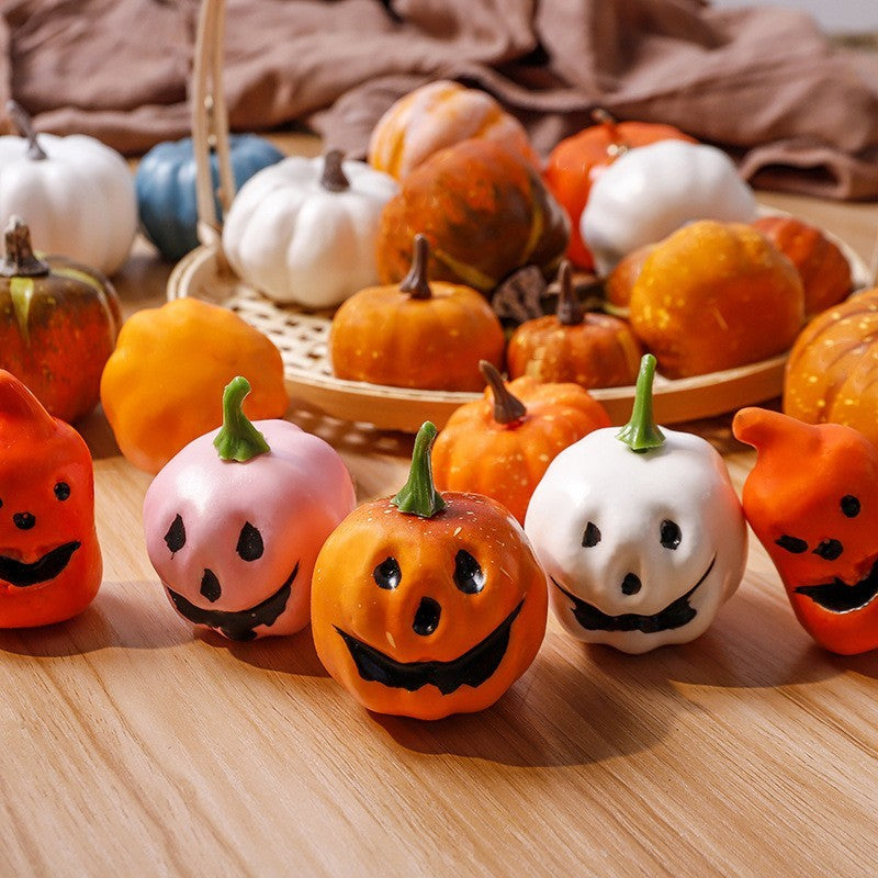 Mini artificial pumpkins by Glow Ritual