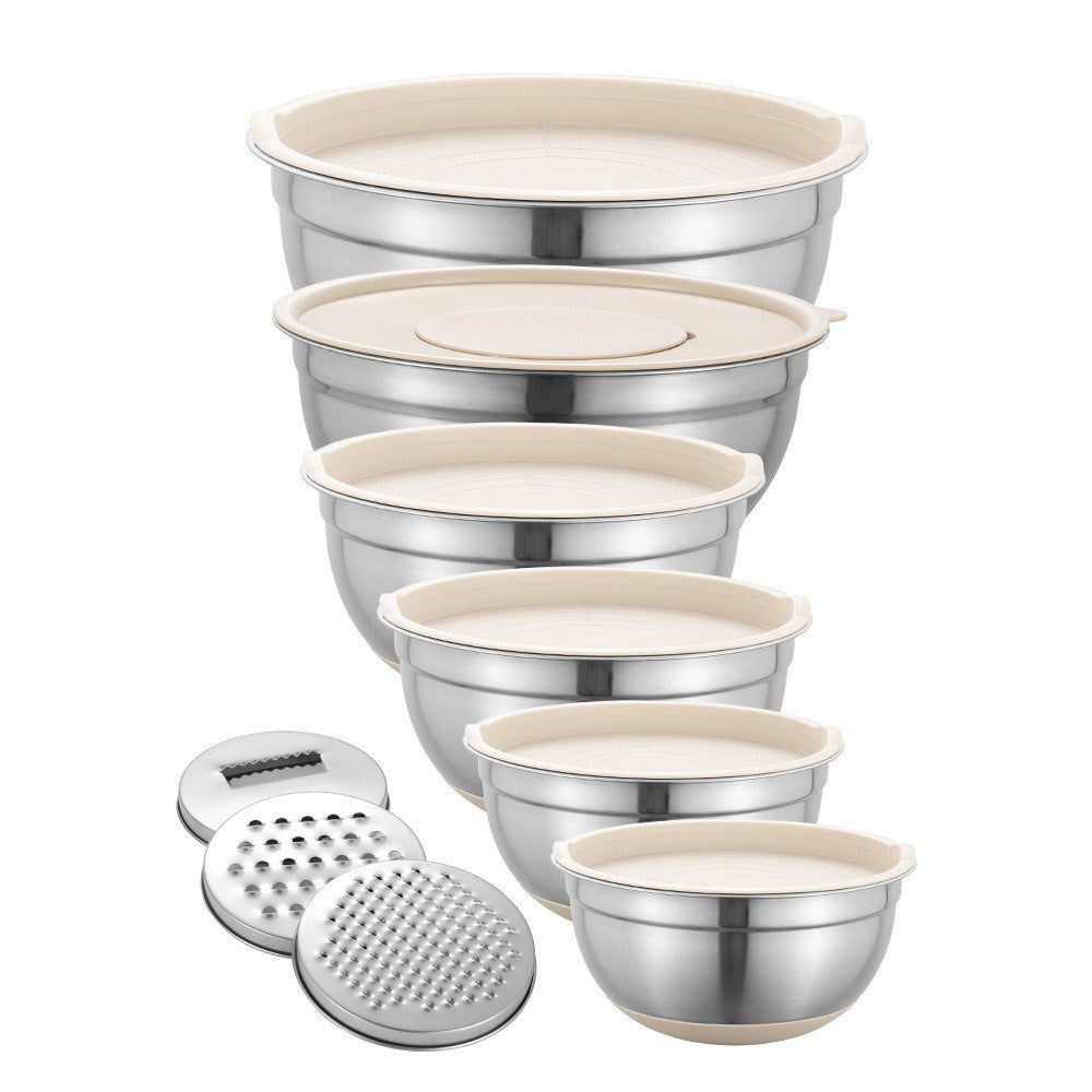 Stainless steel mixing bowls by Glow Ritual