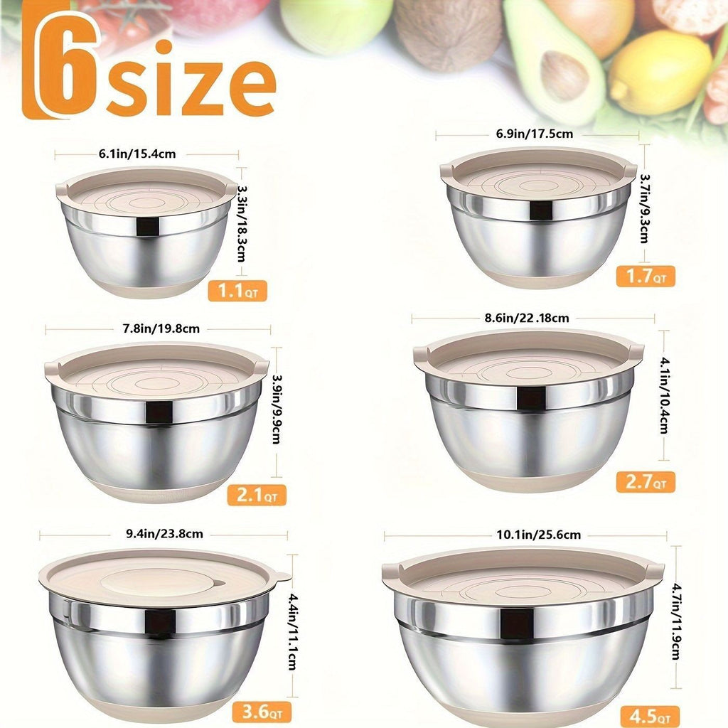 Stainless steel mixing bowls by Glow Ritual