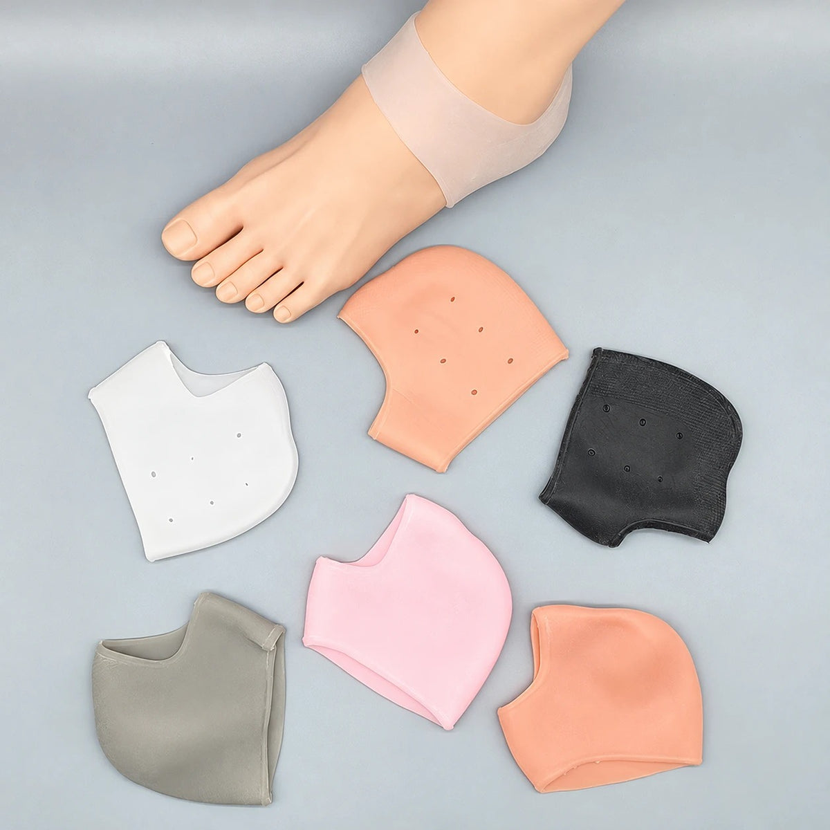 Silicone gel heel socks - photo 1