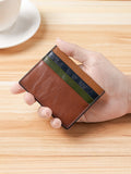 Slim leather card holder by Glow Ritual