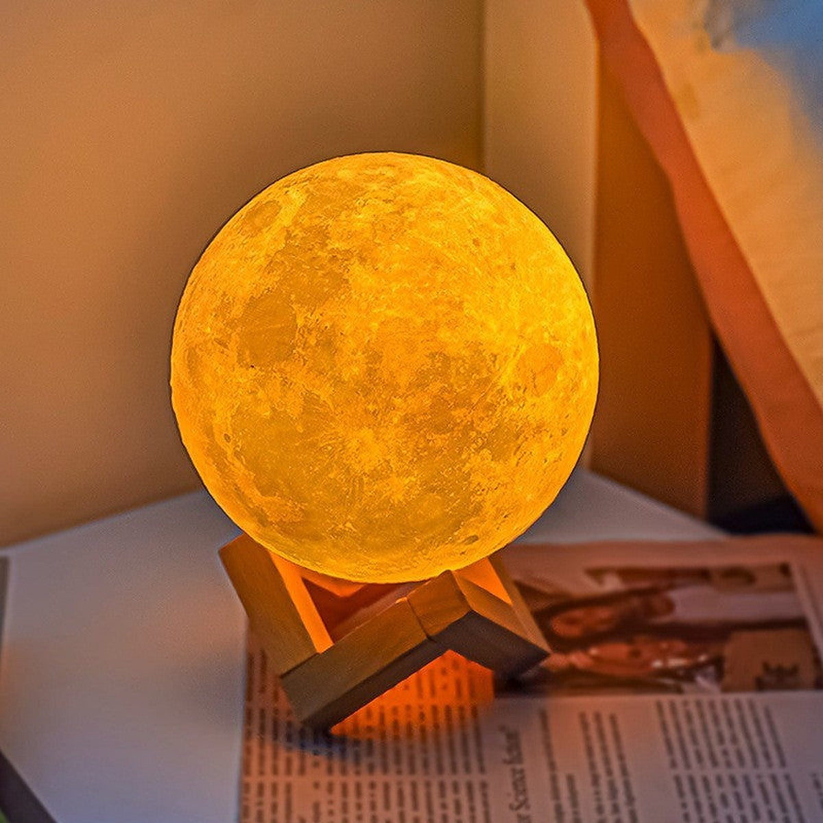3D moon lamp night light by Glow Ritual