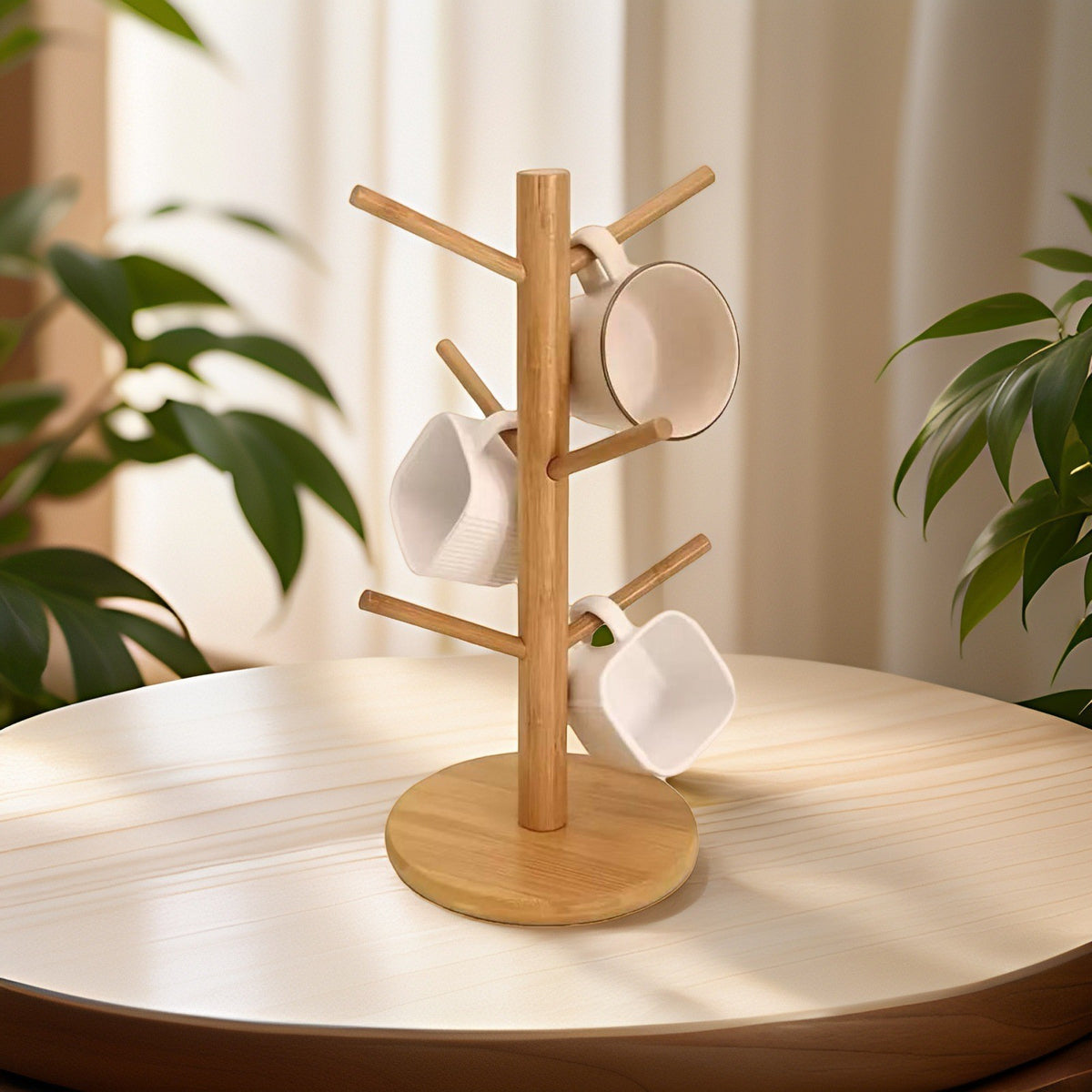 Bamboo mug tree by Glow Ritual