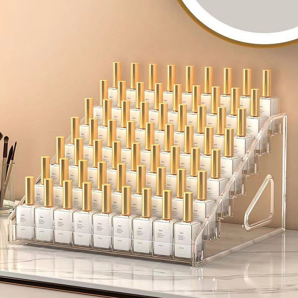 5-tier acrylic nail polish rack by Glow Ritual