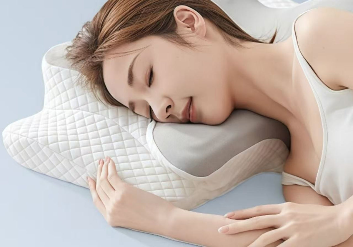 Cervical neck traction pillow by Glow Ritual