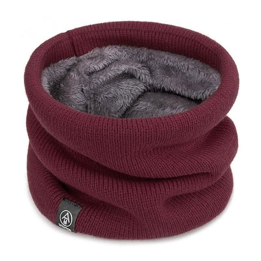 Fleece-lined knit neck warmer by Glow Ritual