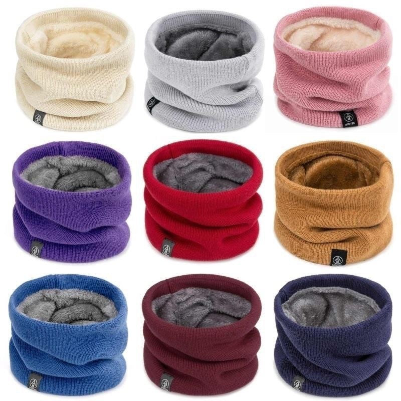 Fleece-lined knit neck warmer by Glow Ritual