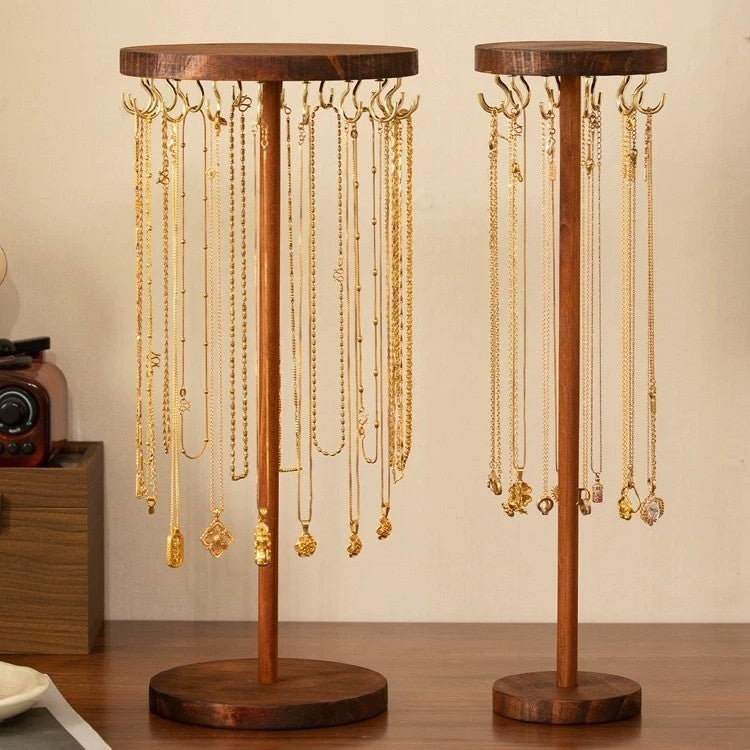 Rotating necklace stand by Glow Ritual