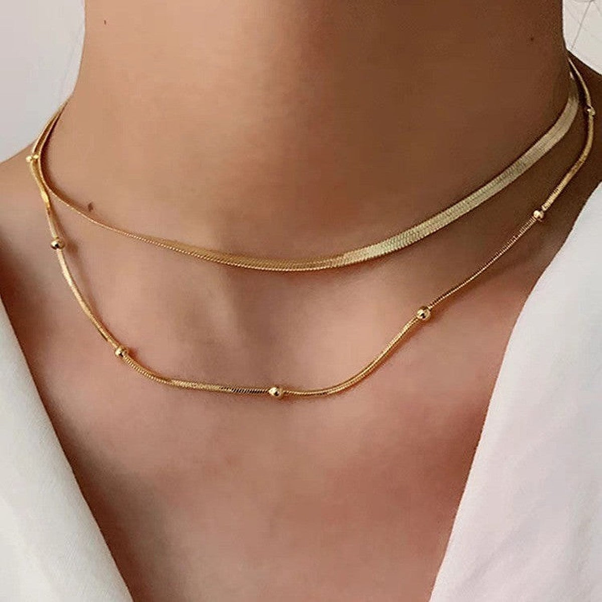Layered necklace by Glow Ritual
