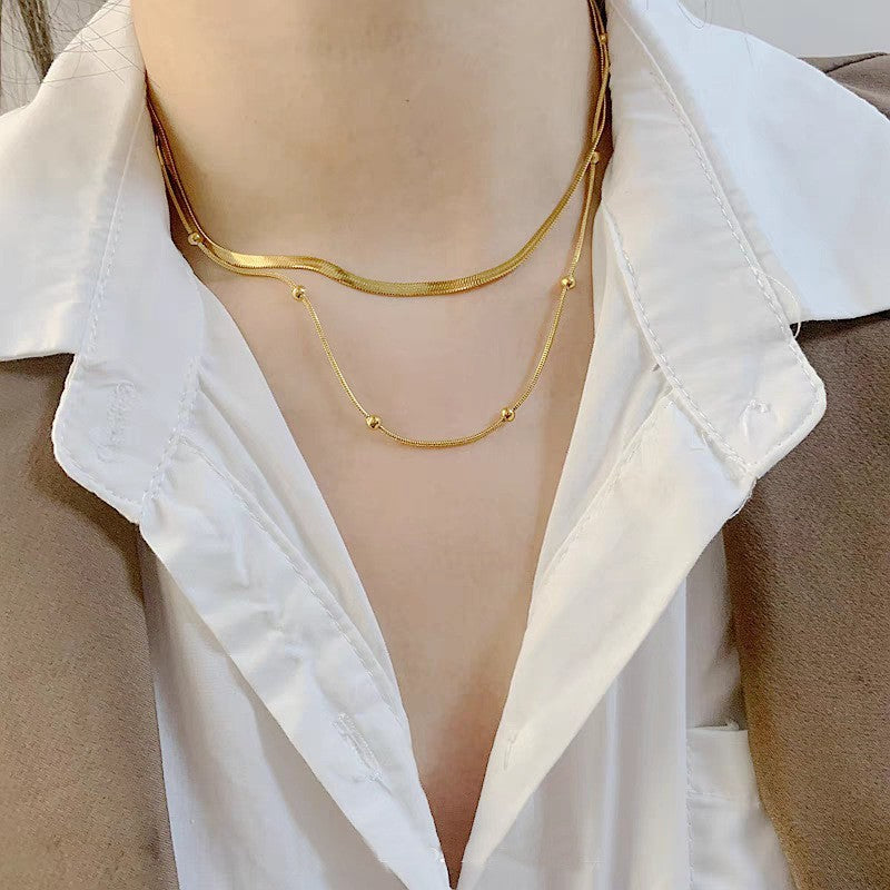 Layered necklace by Glow Ritual