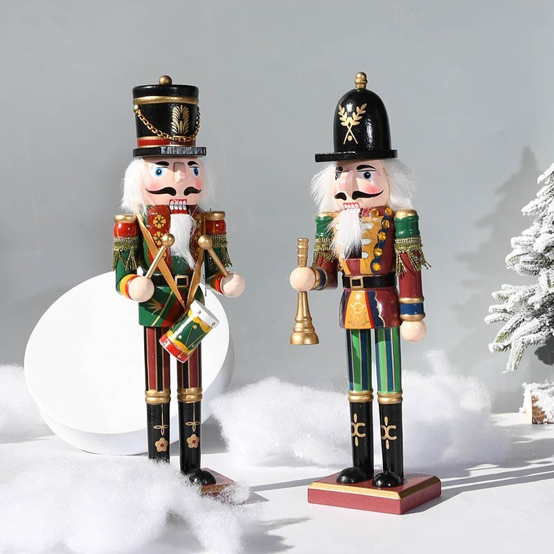Wooden nutcracker figurine by Glow Ritual