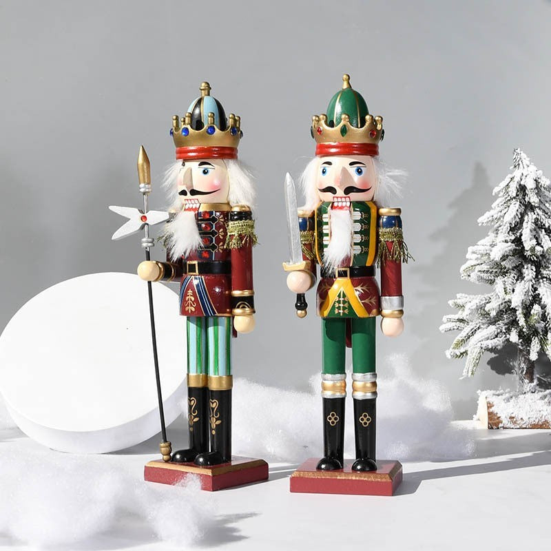Wooden nutcracker figurine by Glow Ritual