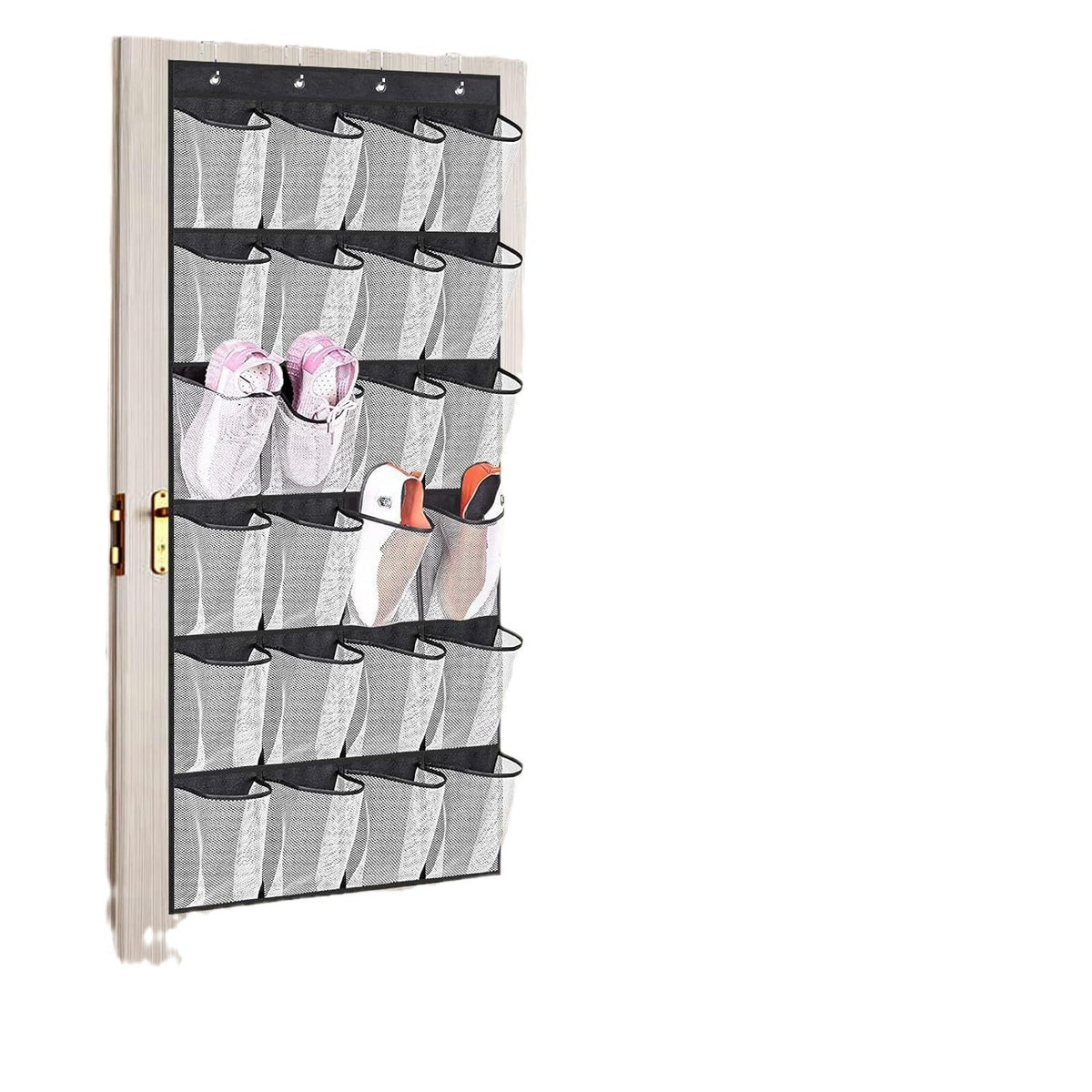 Over-the-door shoe organizer by Glow Ritual