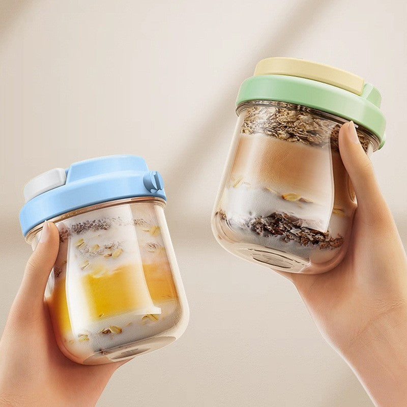 Overnight oats jar by Glow Ritual