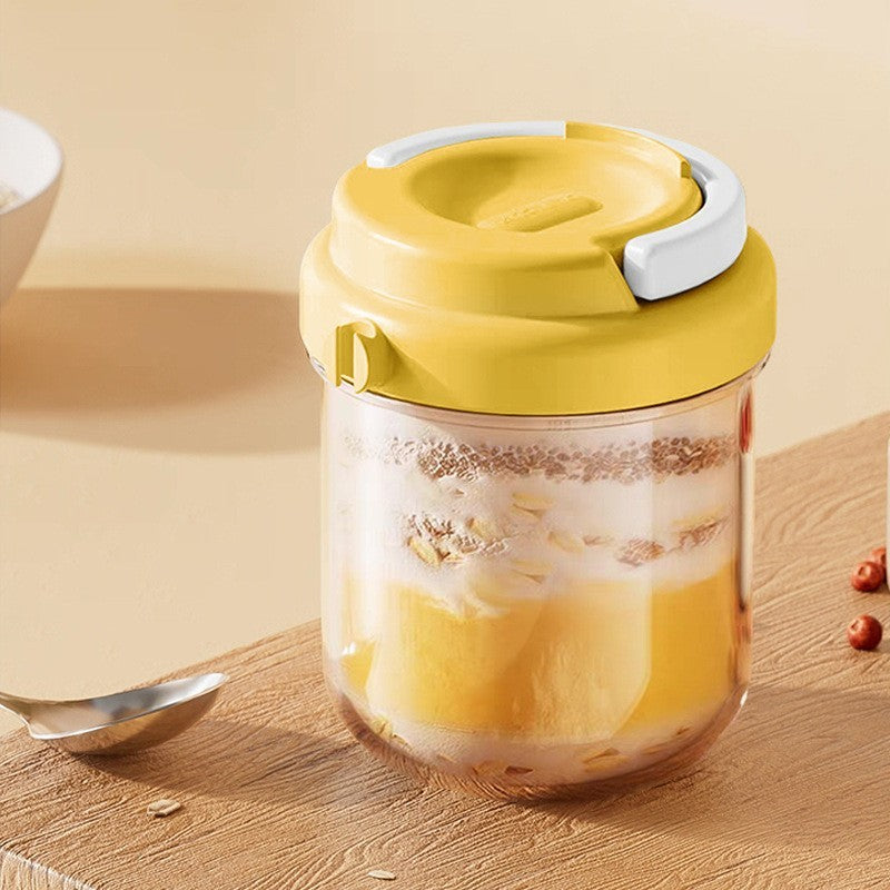 Overnight oats jar by Glow Ritual