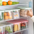 Clear fridge organizer bins by Glow Ritual