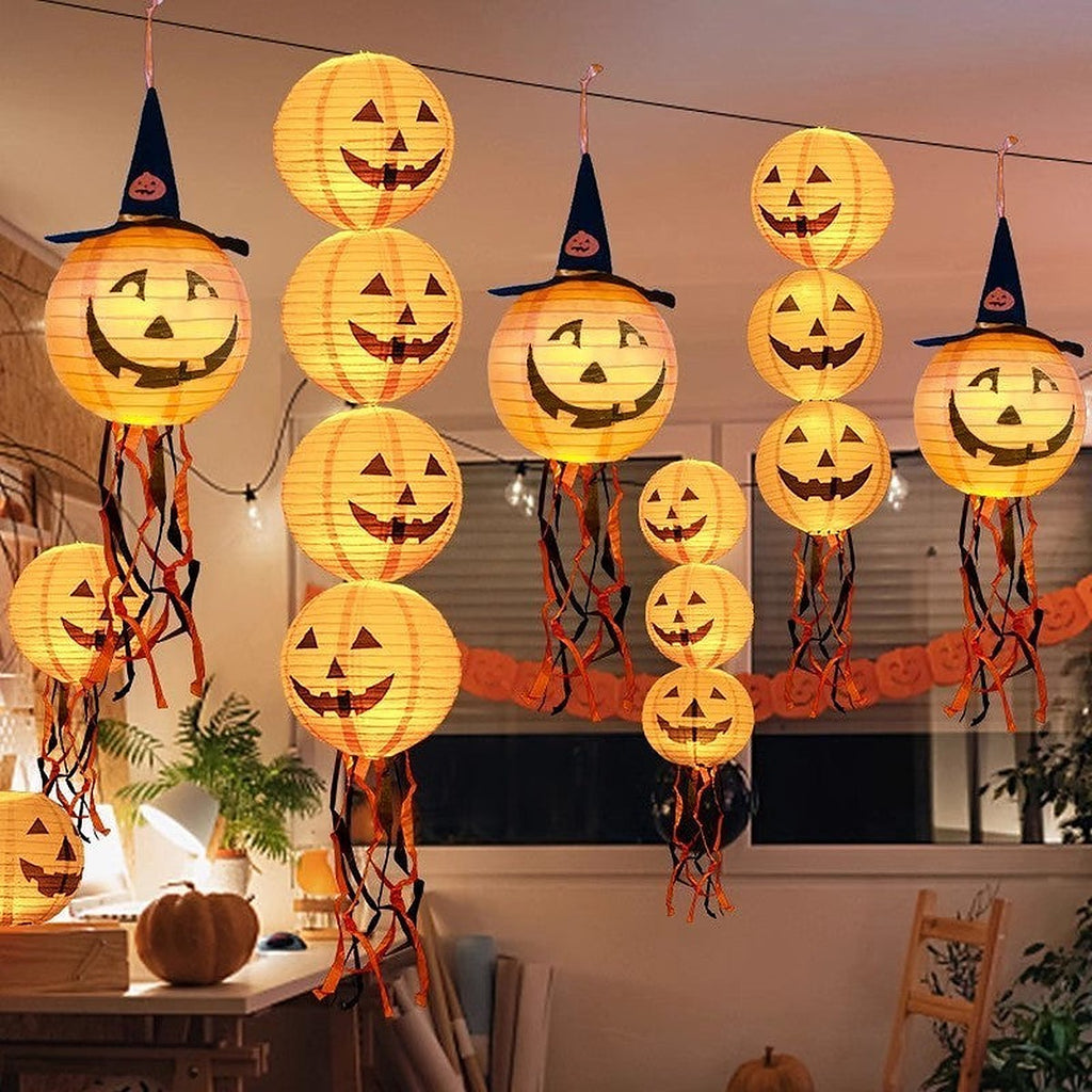 Pumpkin paper lanterns by Glow Ritual
