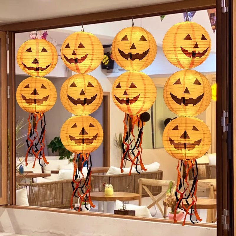 Pumpkin paper lanterns by Glow Ritual