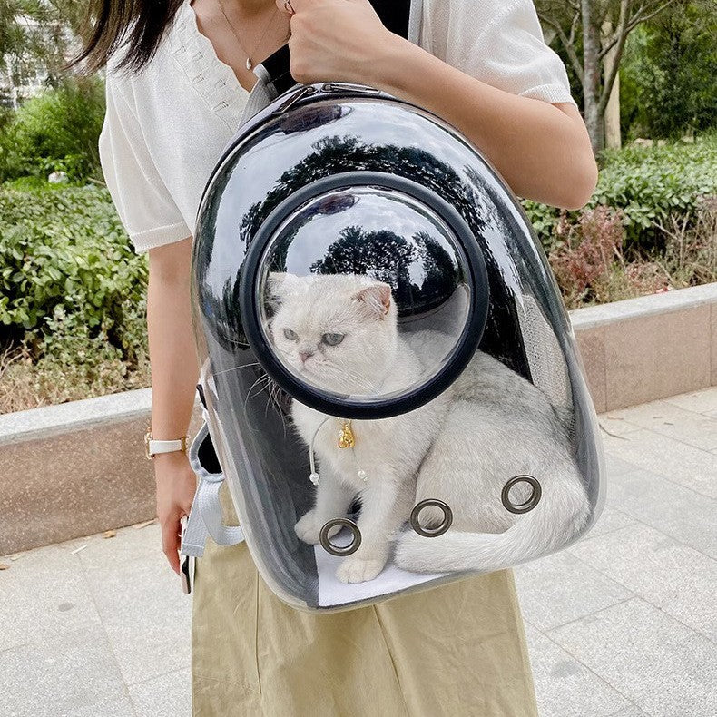 Bubble pet carrier backpack by Glow Ritual